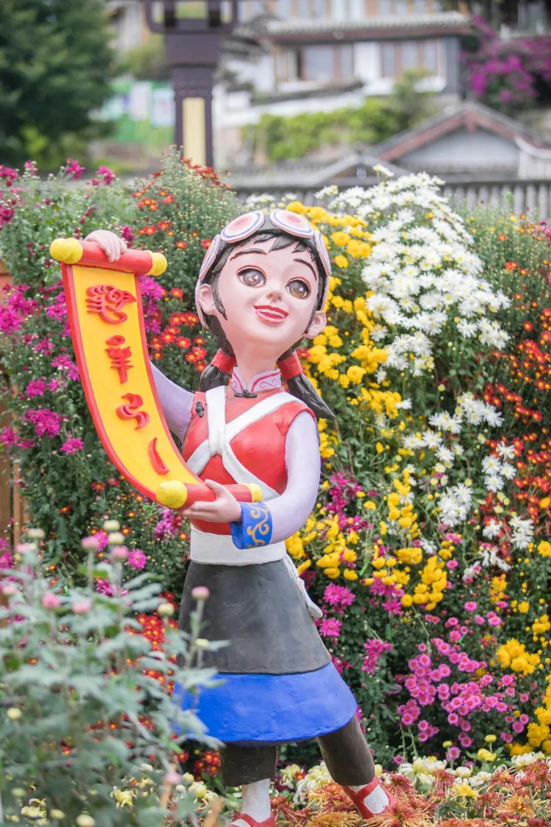 丽江古城菊花展